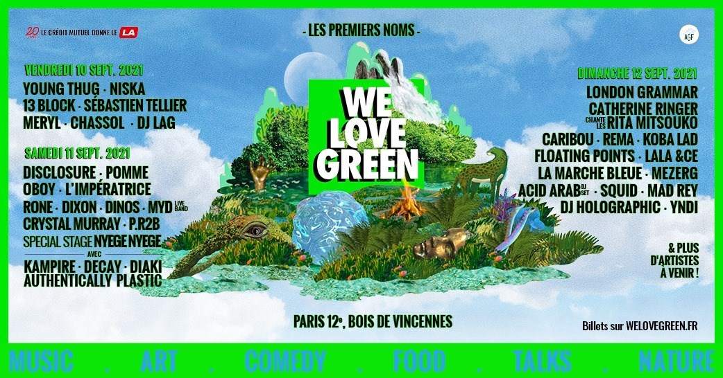 [CANCELED] We Love Green 2021 - フライヤー表