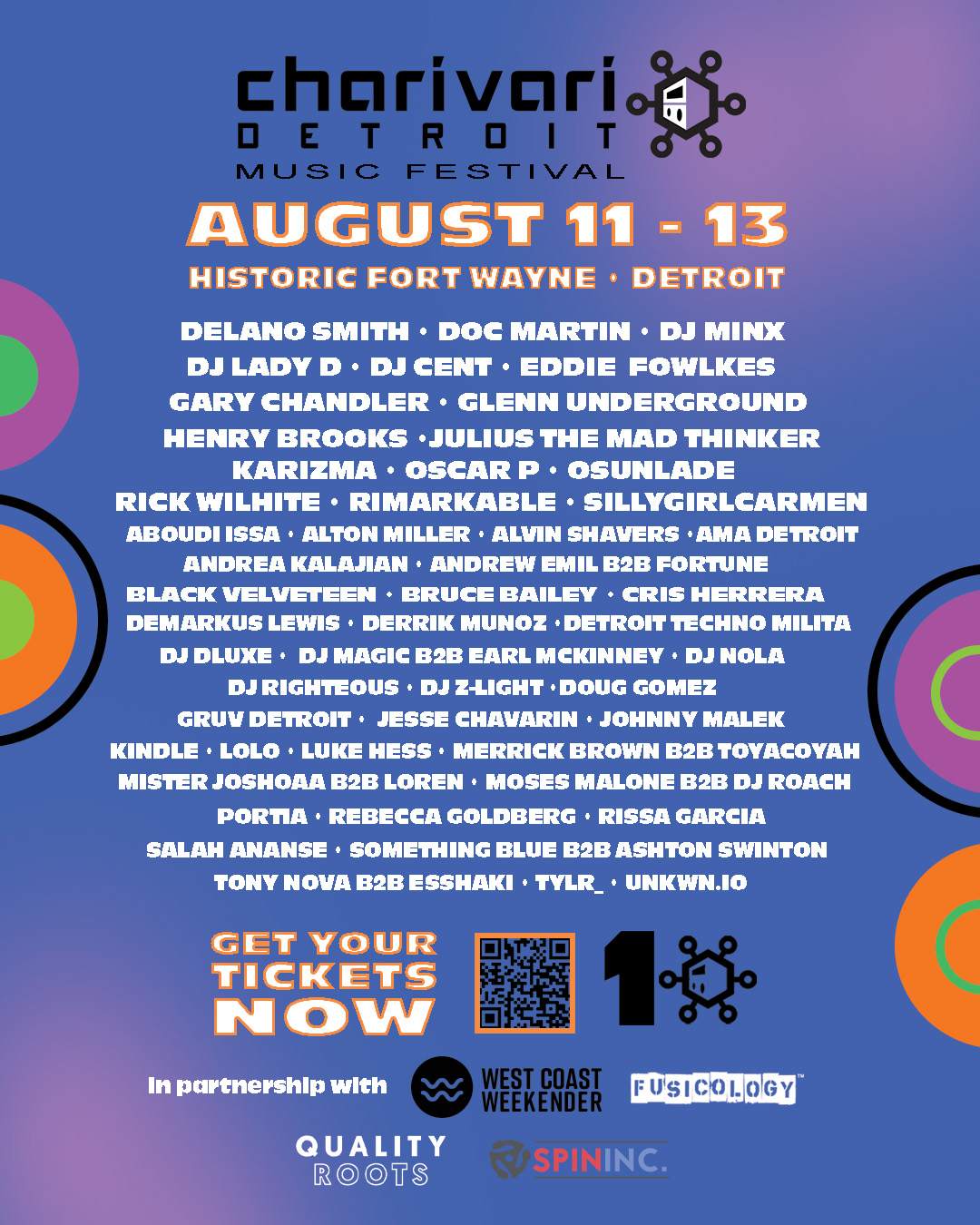 Charivari Detroit Music Festival 2023 • LEGACY - フライヤー裏
