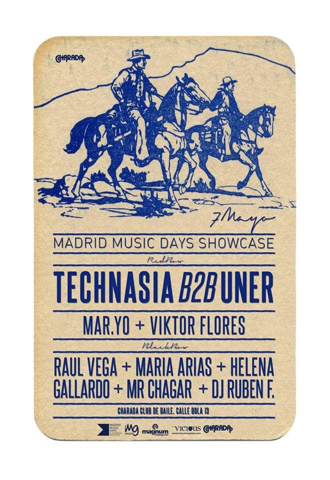 Madrid Music Days with Uner b2b Technasia - フライヤー表