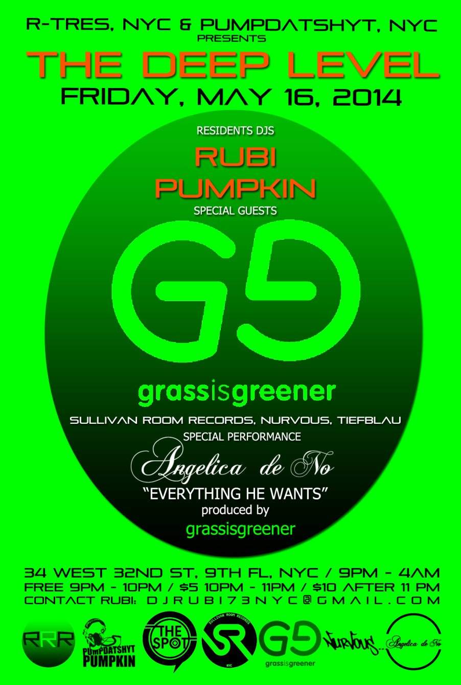 The Deep Level: Rubi, Pumpkin, Grass Is Greener and more - フライヤー表