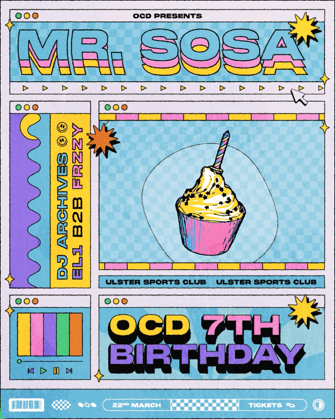 OCD 7TH BIRTHDAY with Mr. Sosa - フライヤー表