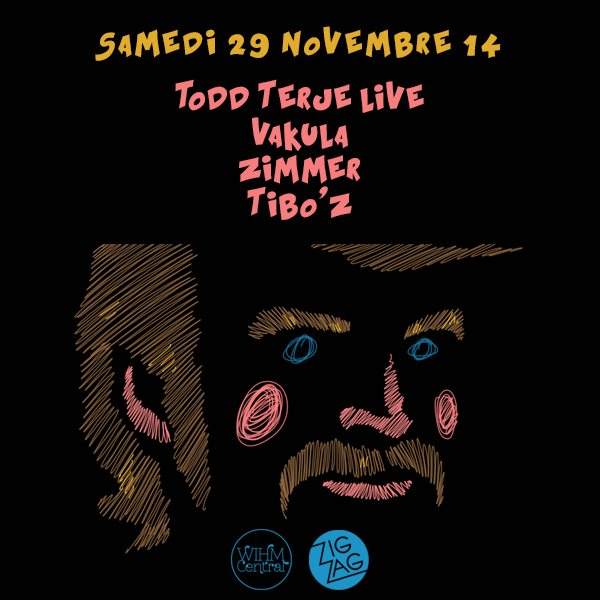 Todd Terje Live, Vakula, Zimmer & Tibo'z - フライヤー表