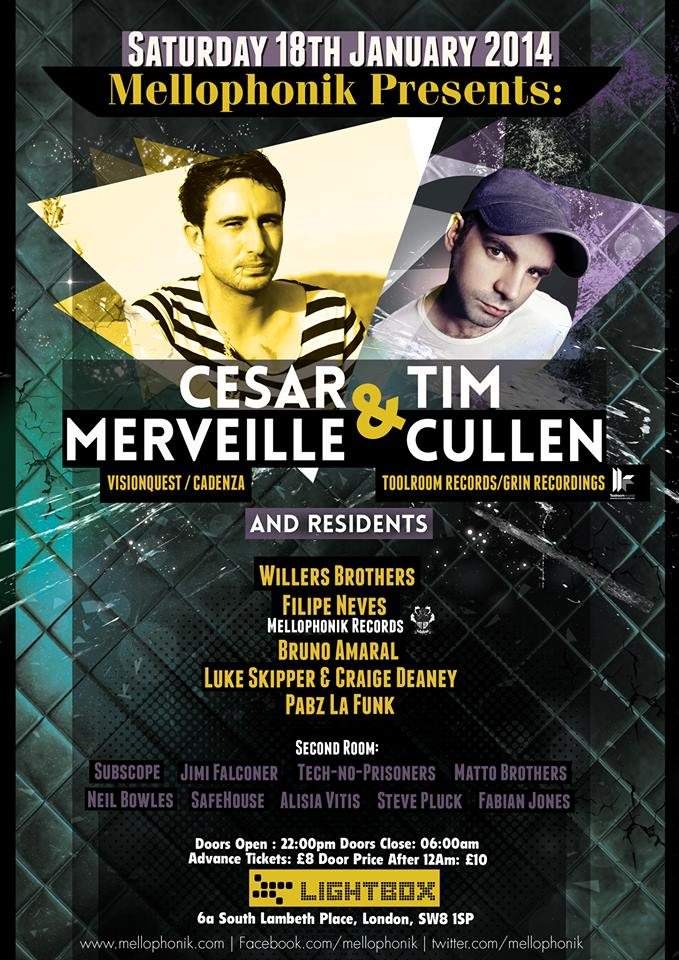 Mellophonik presents: Tim Cullen & Willers Brothers & Residents - Página trasera