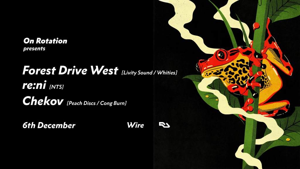 On Rotation: Forest Drive West / re:ni / Chekov - Página frontal