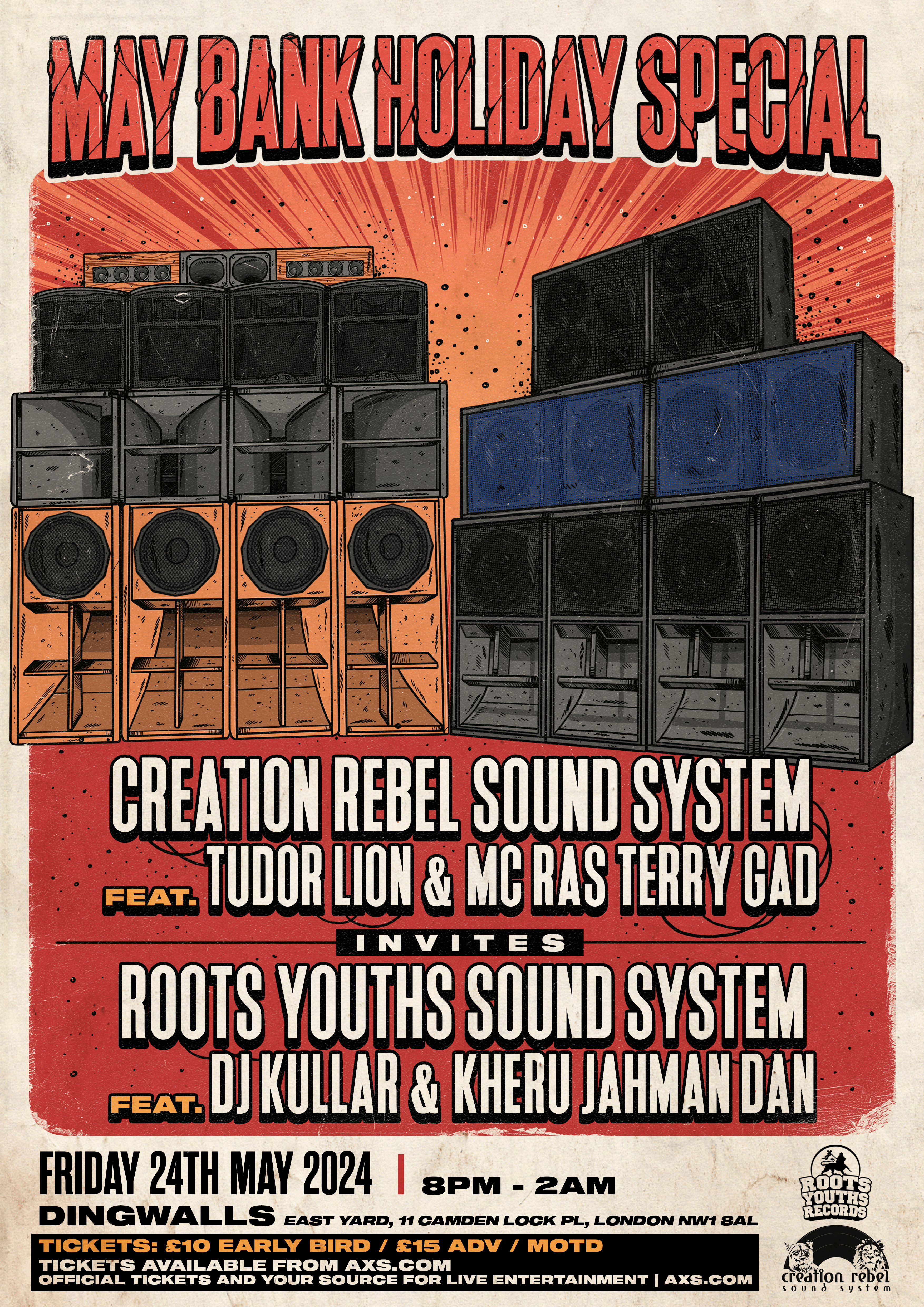 Creation Rebel Soundsystem Invites Roots Youth Soundsystem Bank Holiday Special - Página frontal