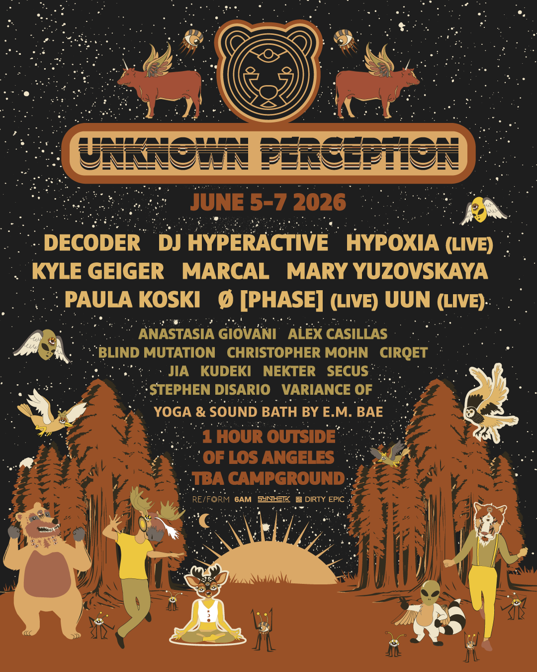 Unknown Perception Campout 2026 At TBA Campground 1H From DTLA Los