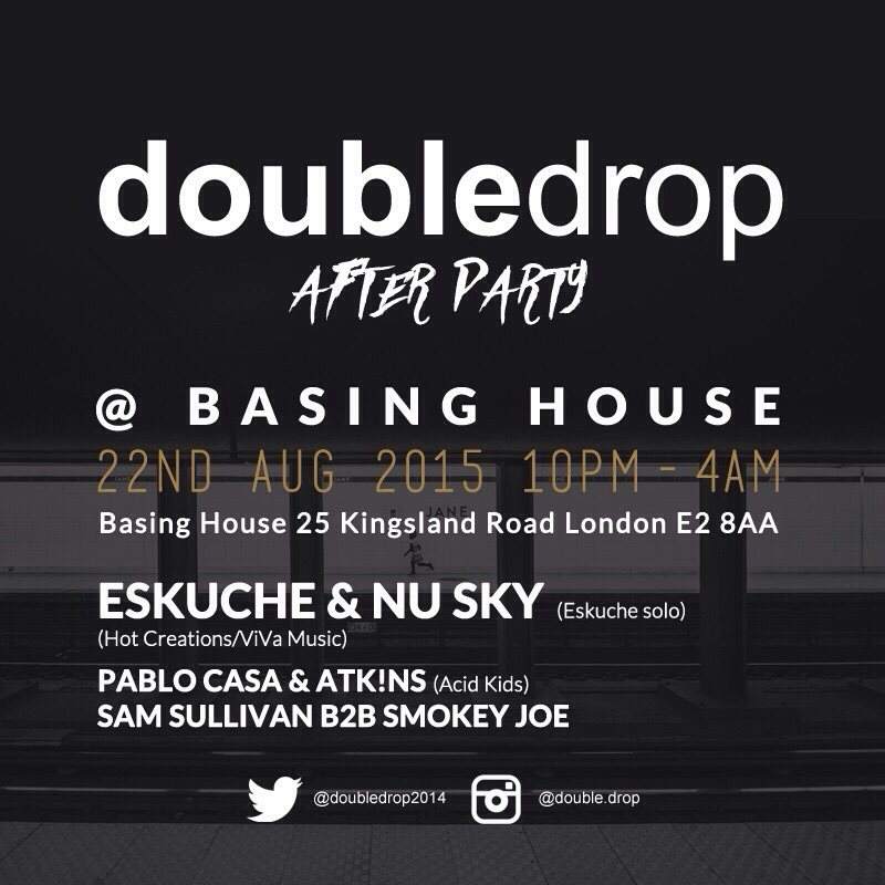 Double Drop After Party with Eskuche & Nu Sky & Guests - Página trasera