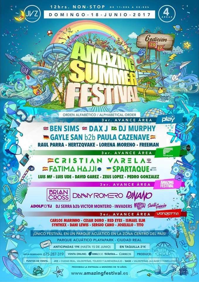 Amazing Summer Festival 2017 - フライヤー裏