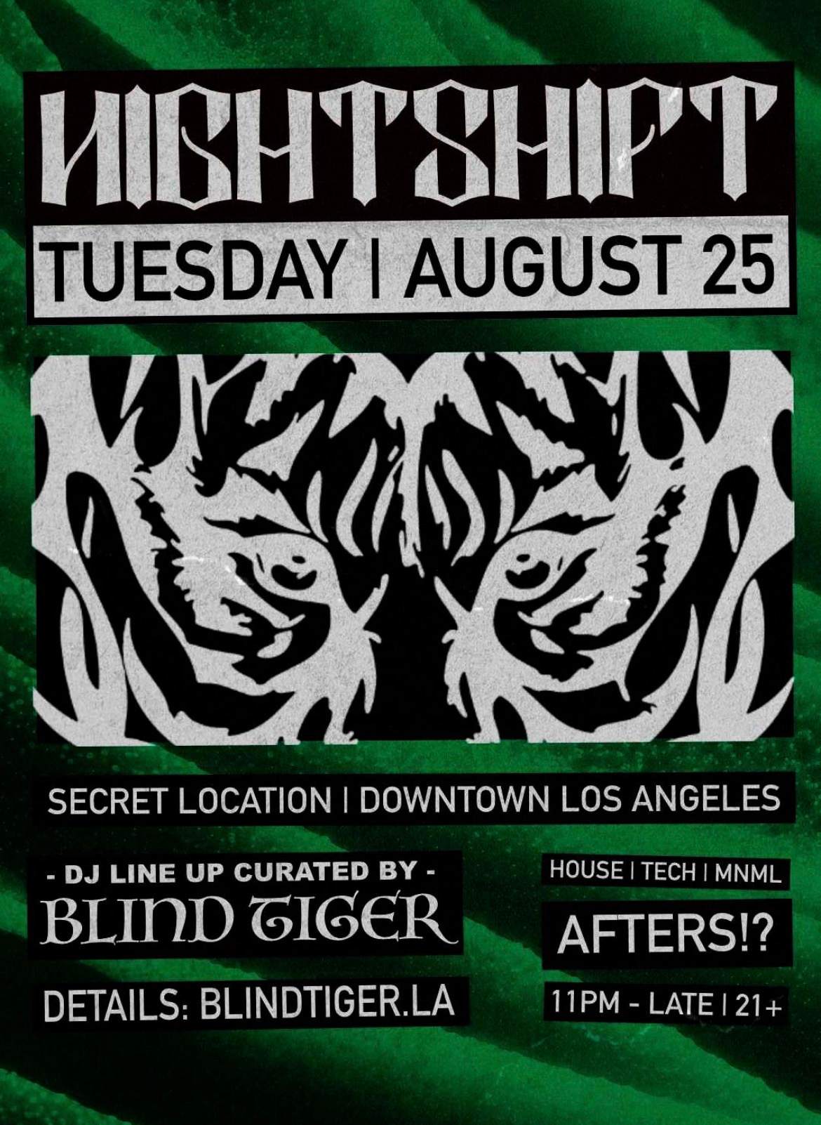 NIGHTSHIFT AFTER HOURS at The Lexington, Los Angeles