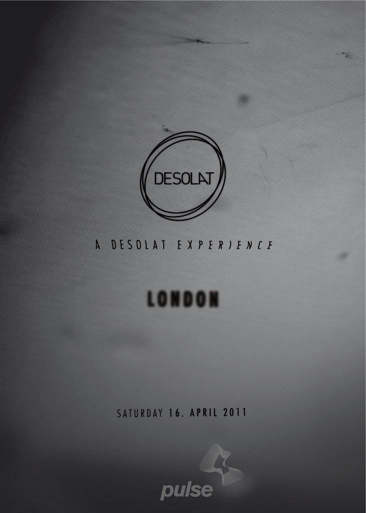 A Desolat Experience London - Página frontal
