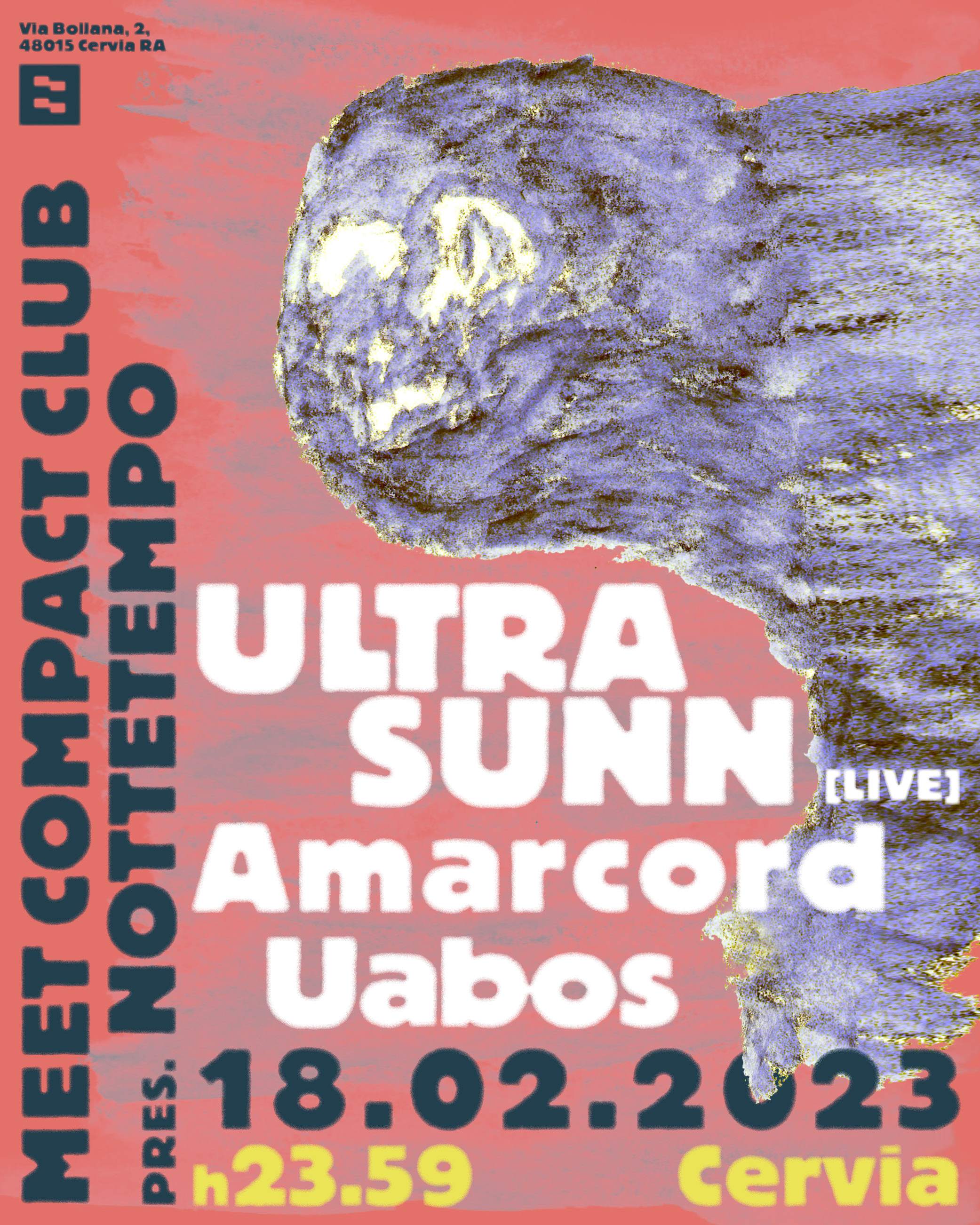 MEET pres. ULTRA SUNN live, Amarcord & Uabos - Página trasera