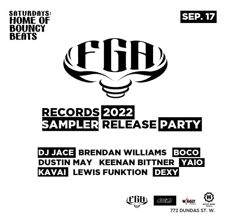 FGA Records 2022 Sampler release party - フライヤー裏