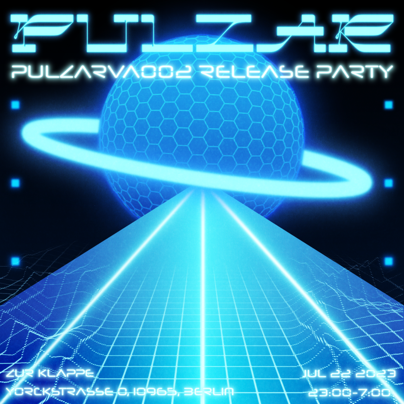 PULZAR VA002 Record Release Party - Página frontal