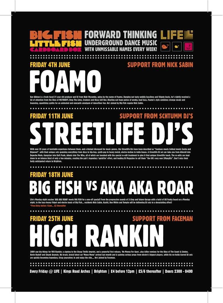 Big Fish presents Streetlife DJS - Página trasera
