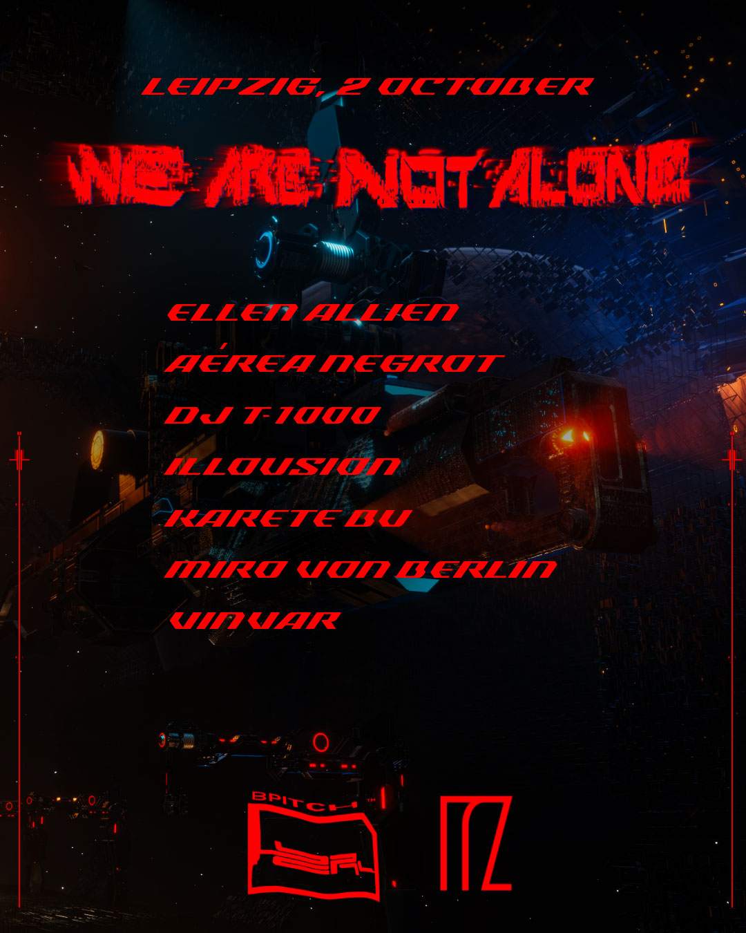 WE ARE NOT ALONE - フライヤー表