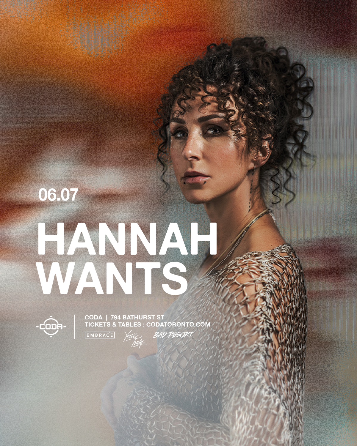 Hannah Wants - フライヤー裏
