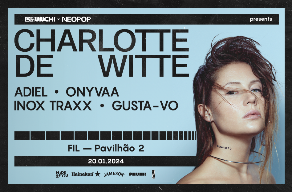 BRUNCH X Neopop presents Charlotte de Witte, Adiel, ONYVAA, Inox Traxx, Gusta-vo - Página frontal