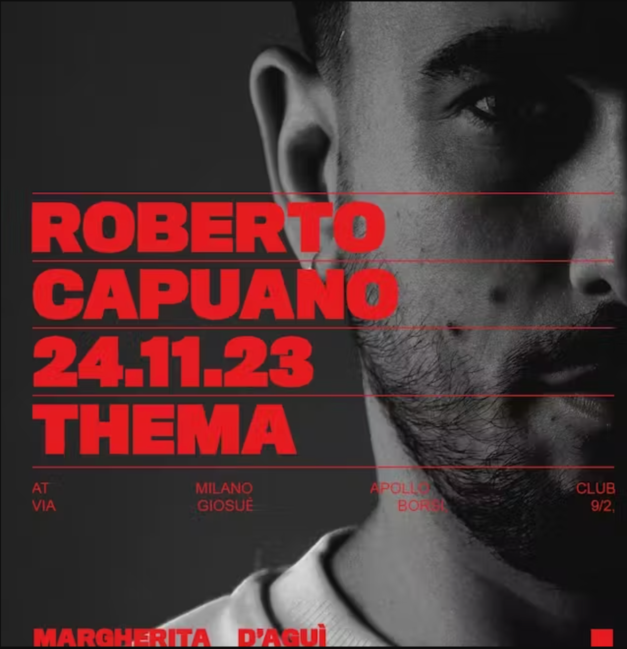 Thema w/ Roberto Capuano - フライヤー表