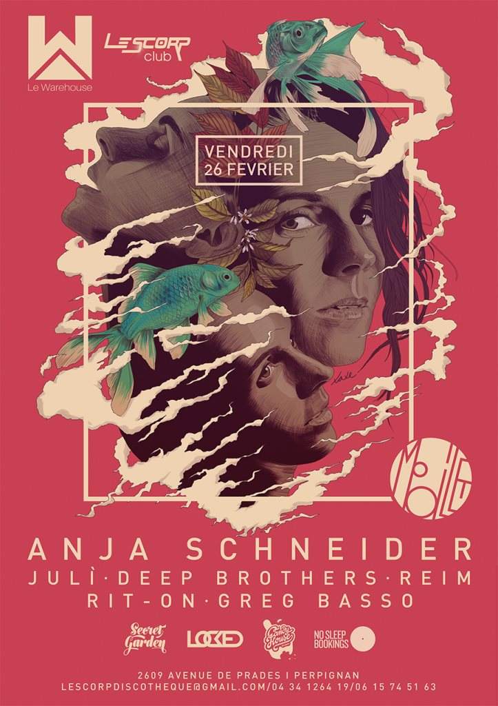 Warehouse & Secret Garden Productions presents: Anja Schneider & More - Página frontal