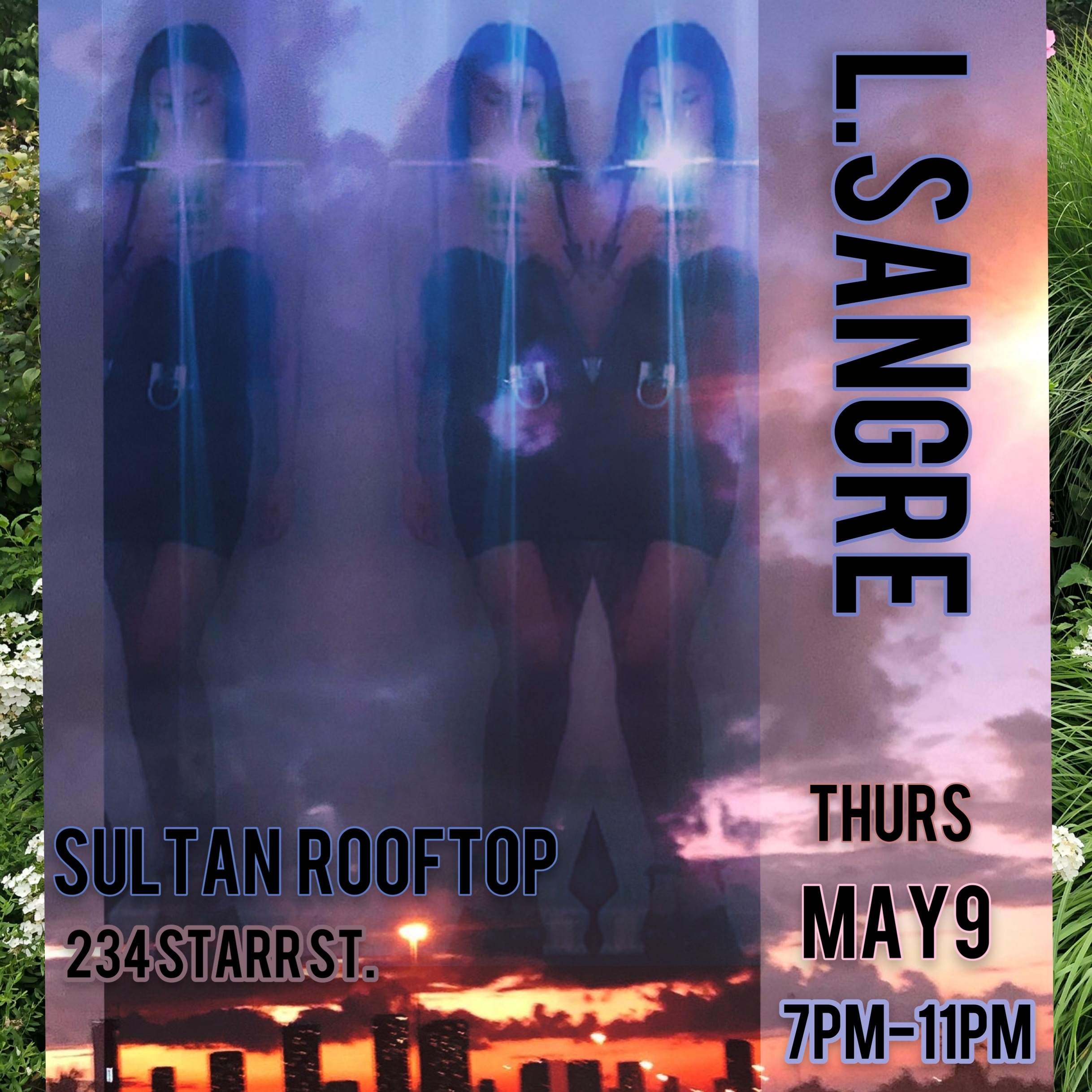 SANGRE SUNSET at SULTAN ROOFTOP - フライヤー表