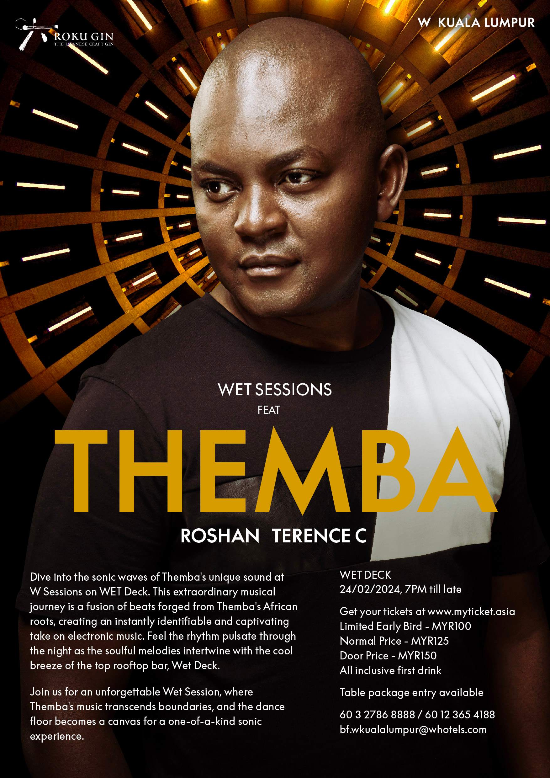 WET Sessions feat Themba bei Wet Deck at W Hotel, Kuala Lumpur