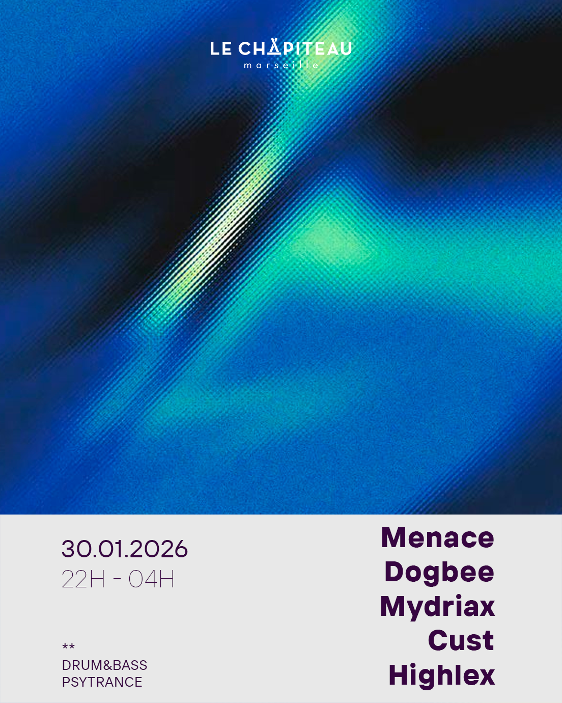 Menace Rekords W/Dogbee, Mydriax, Cust & Highlex at Le Chapiteau ...