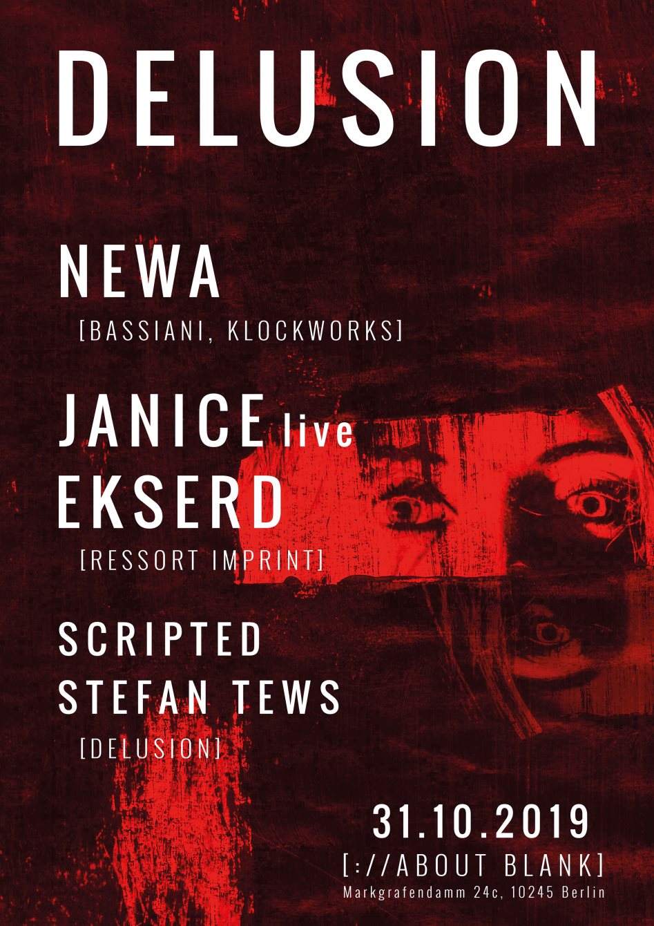 Delusion with Newa, Janice (Live), Ekserd - Página trasera