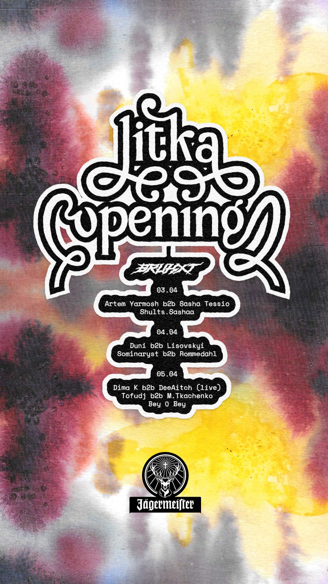 LITKA OPENING / APR 3–5 at Brukxt, Kyiv