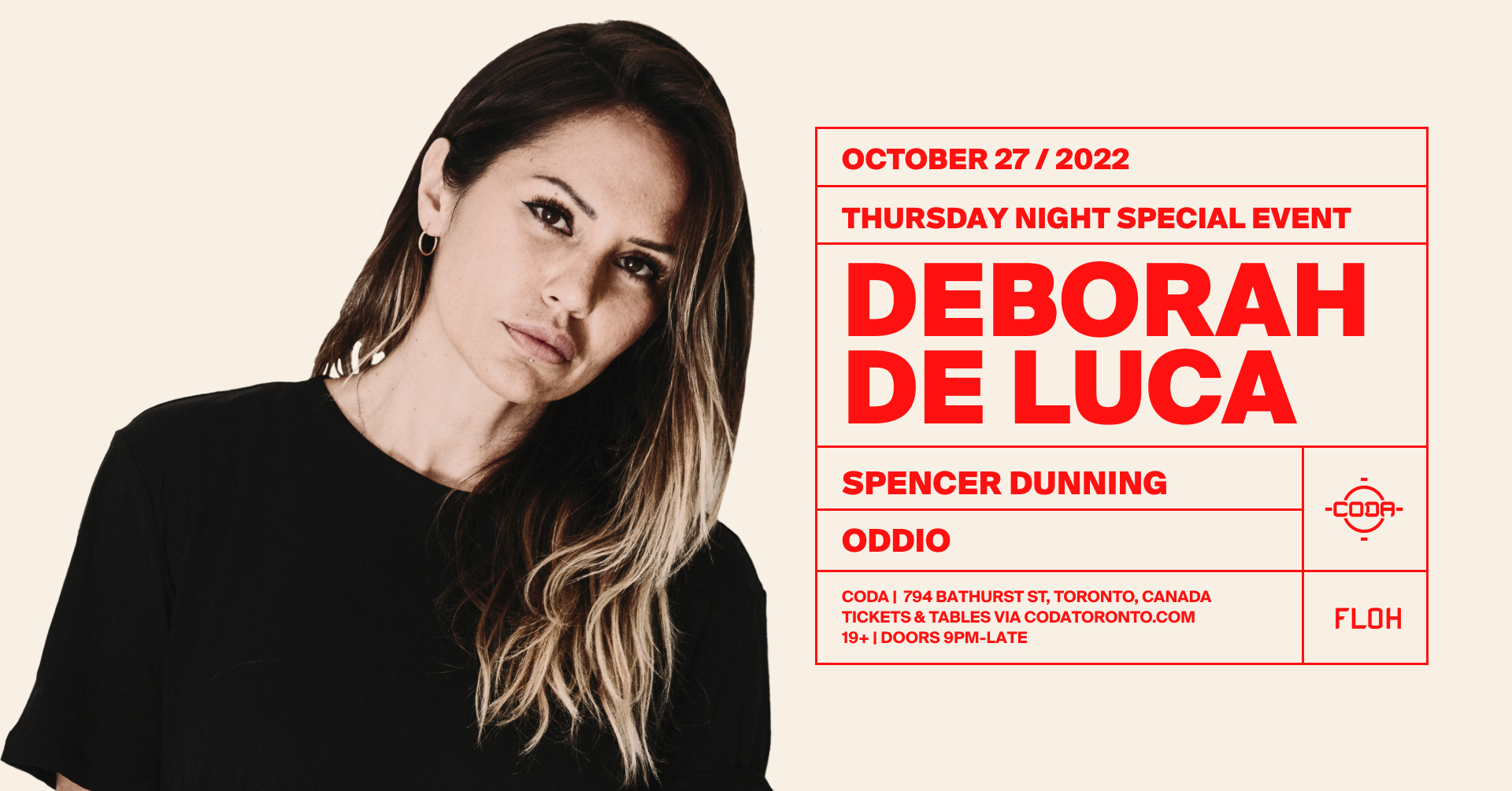 Deborah De Luca at Coda, Toronto