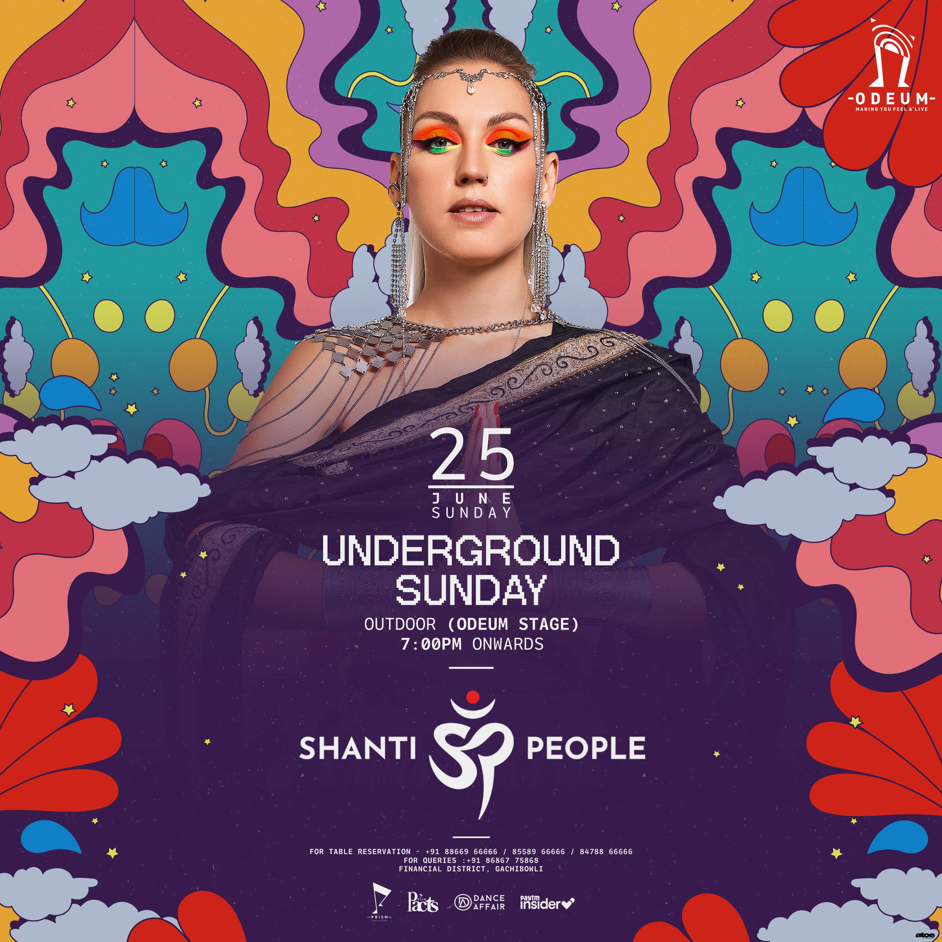 Shanti People - Live DJ SET - フライヤー表