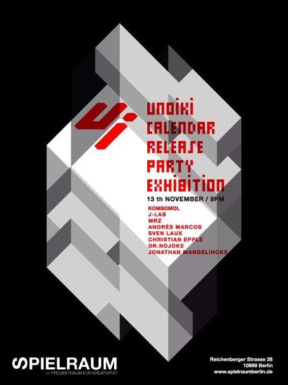Unoiki Calendar 2010 Release Paryt Exhibition - フライヤー表