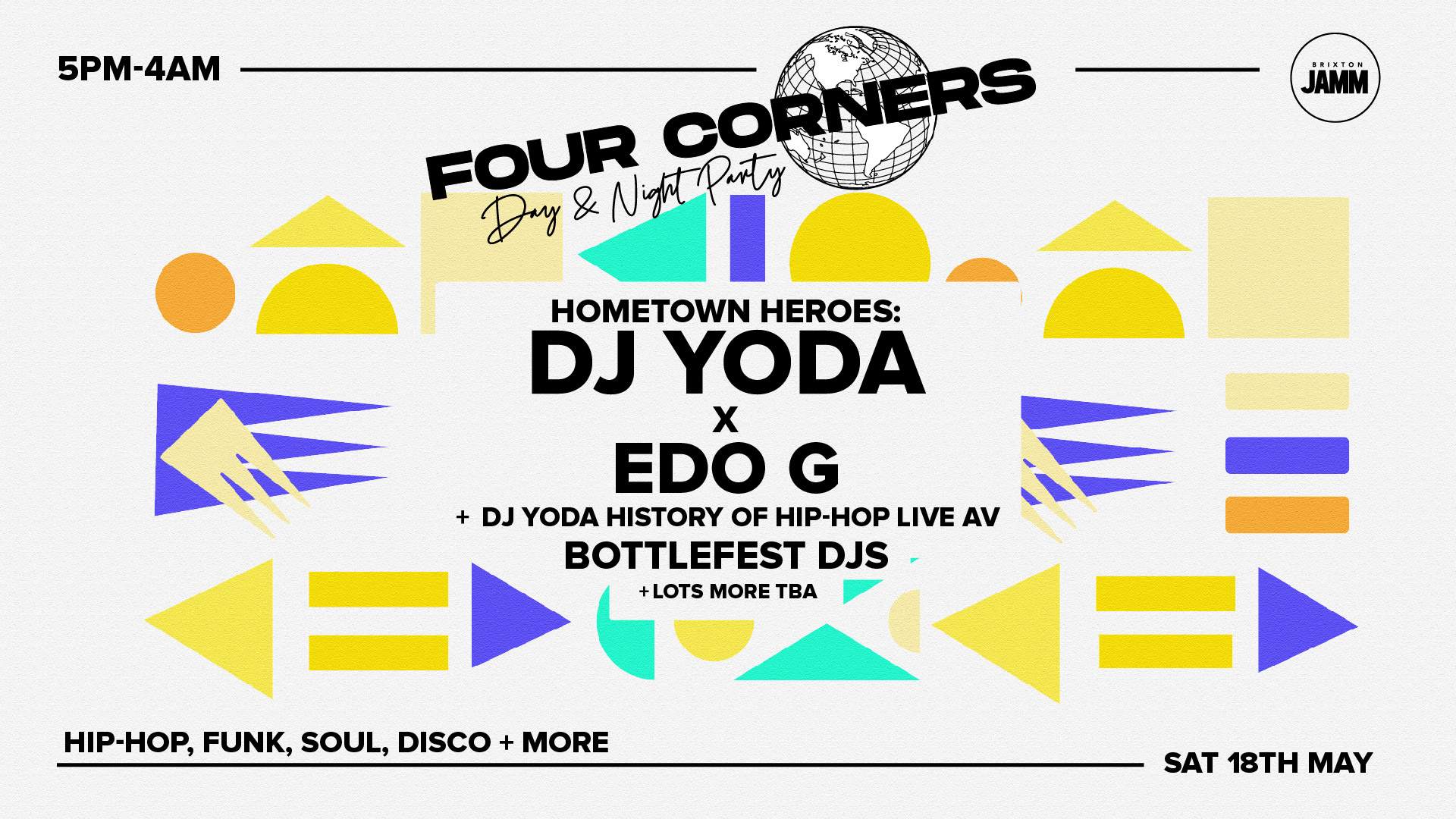 Four Corners: Hip-Hop, Funk, Soul, Disco w/ DJ Yoda - Day & Night - Página frontal