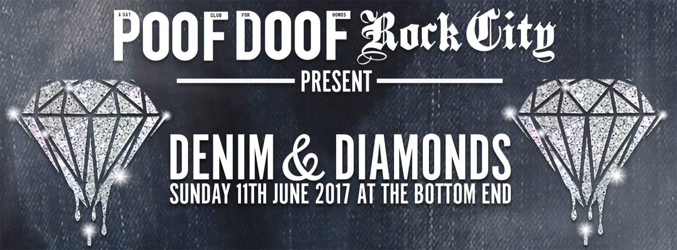 Poof Doof & Rock City: Denim & Diamonds (Qweens Birthday) - Página frontal
