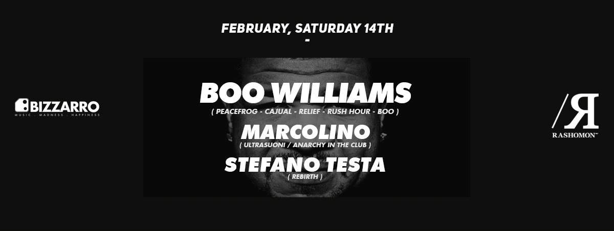 Bizzarro presents Boo Williams - Página frontal