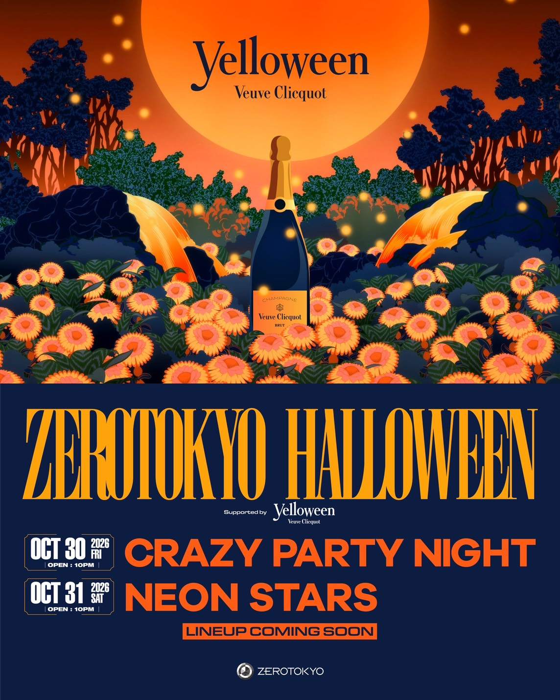 ZEROTOKYO HALLOWEEN DAY1 'CRAZY PARTY NIGHT Supported by Veuve Clicquot ...