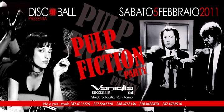 Discoball Pulp Fiction Party - Página frontal