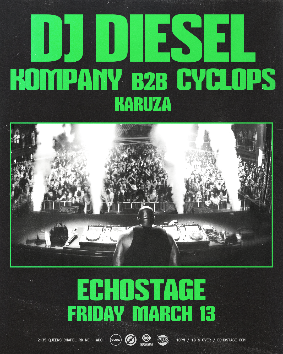 DJ Diesel, Kompany b2b Cyclops, Karuza at Echostage, Washington DC