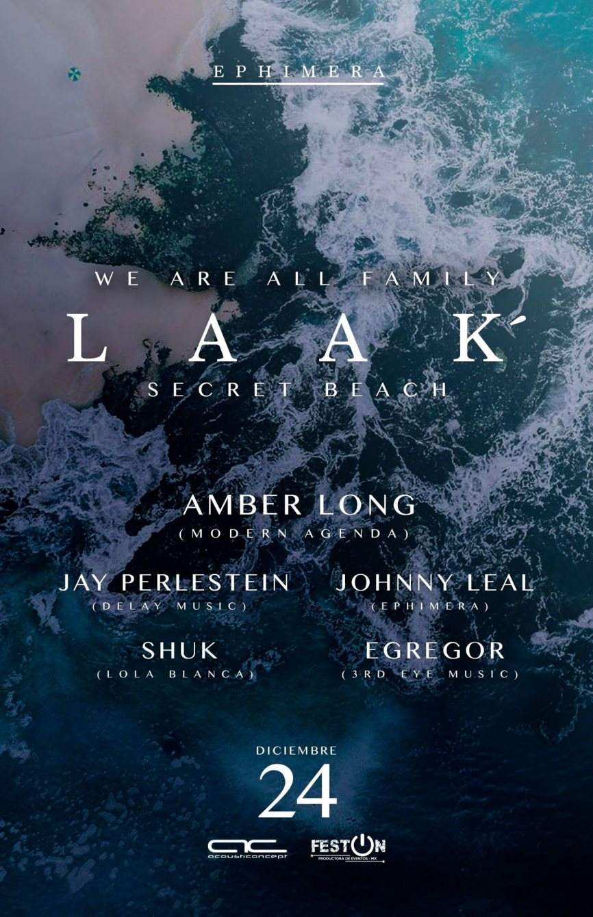LAAK` We're all Family - フライヤー表
