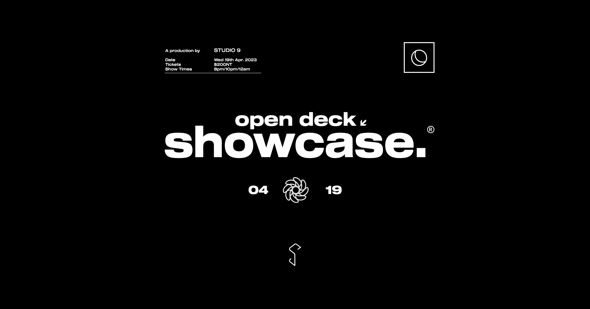 open deck showcase - フライヤー表