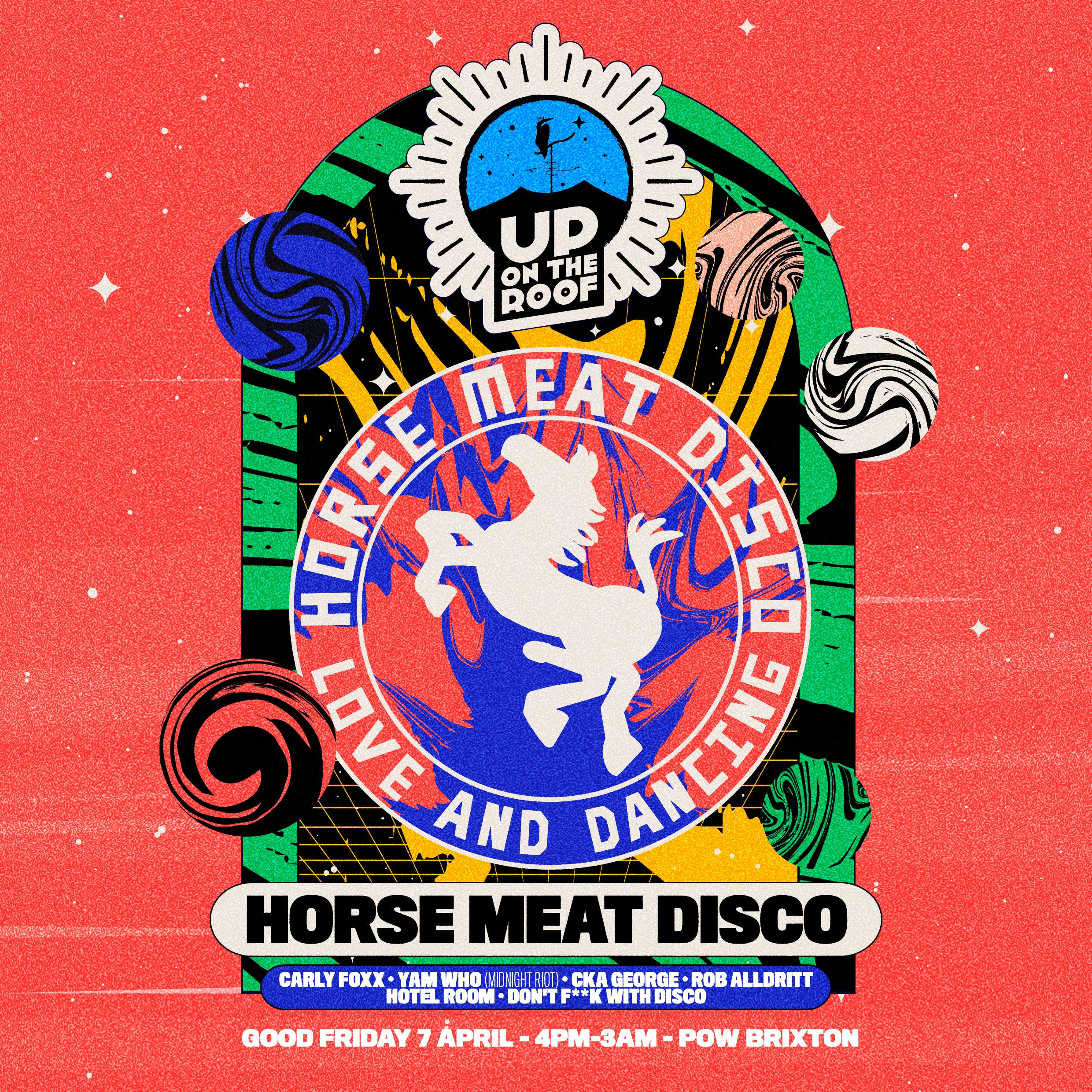 Horse Meat Disco...Up On The Roof bij The Prince of Wales, London