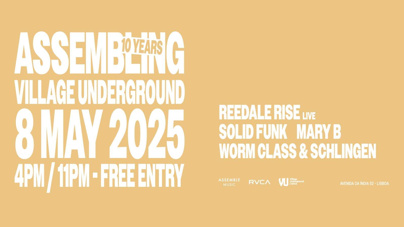 ASSEMBLING 10 Years with Reedale Rise Live at Village Underground ...