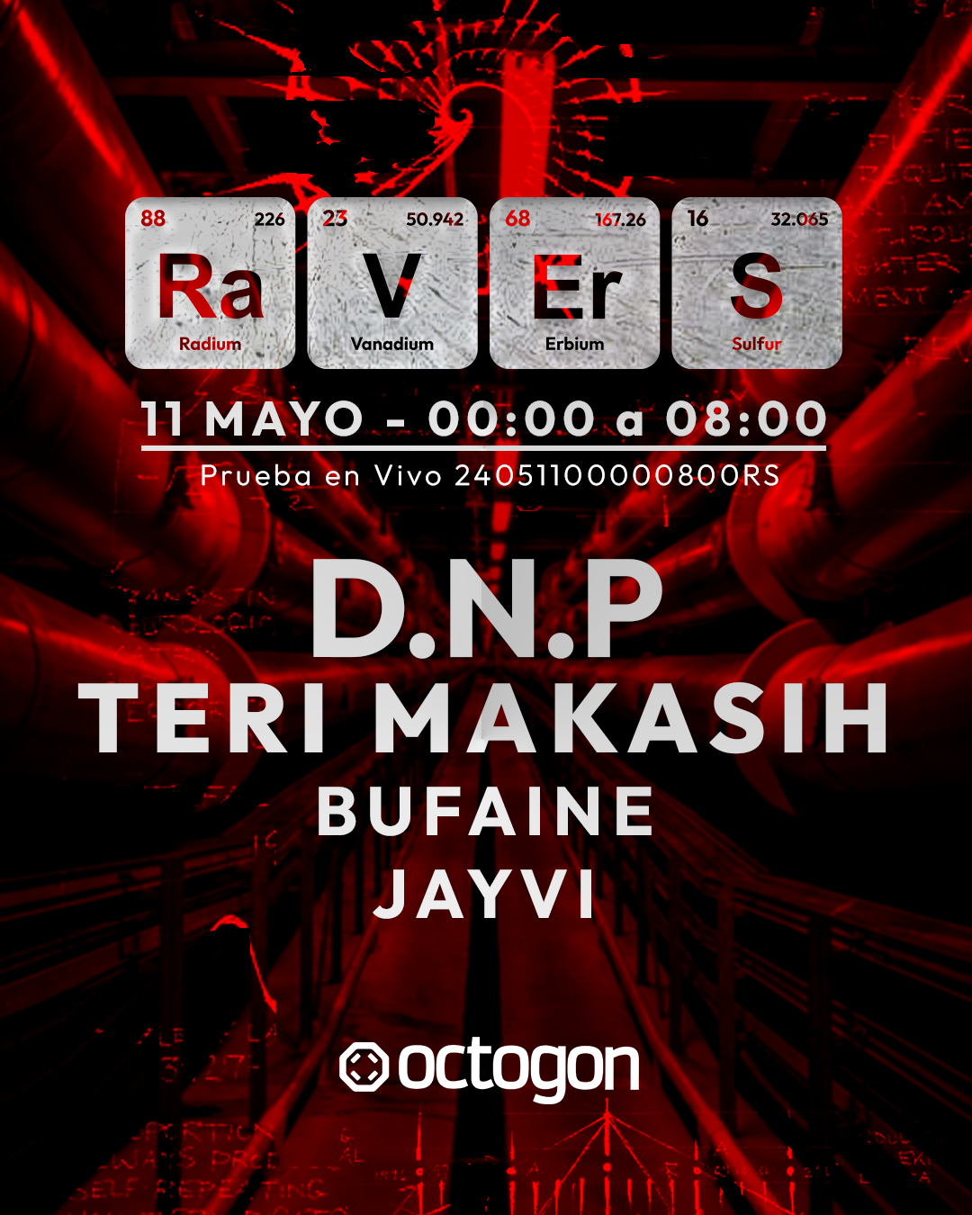 Ra.V.Er.S: At Dawn We Rave - D.N.P + Teri Makasih + BUFAINE + JayVi - フライヤー表