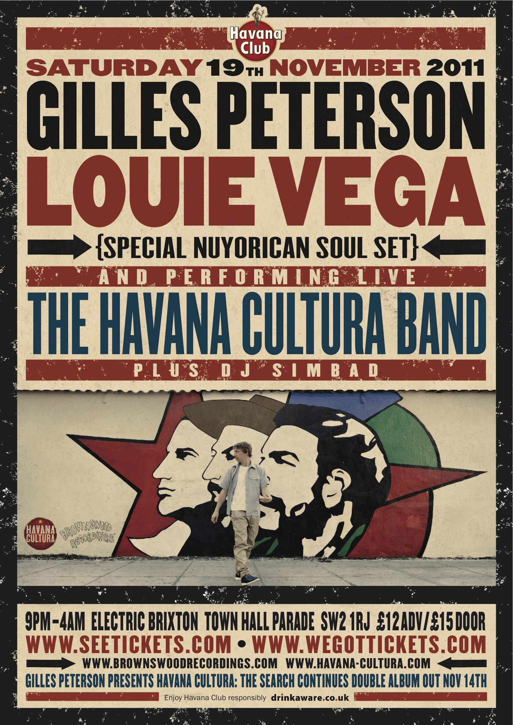Gilles Peterson presents Havana Cultura with Louie Vega - Página frontal