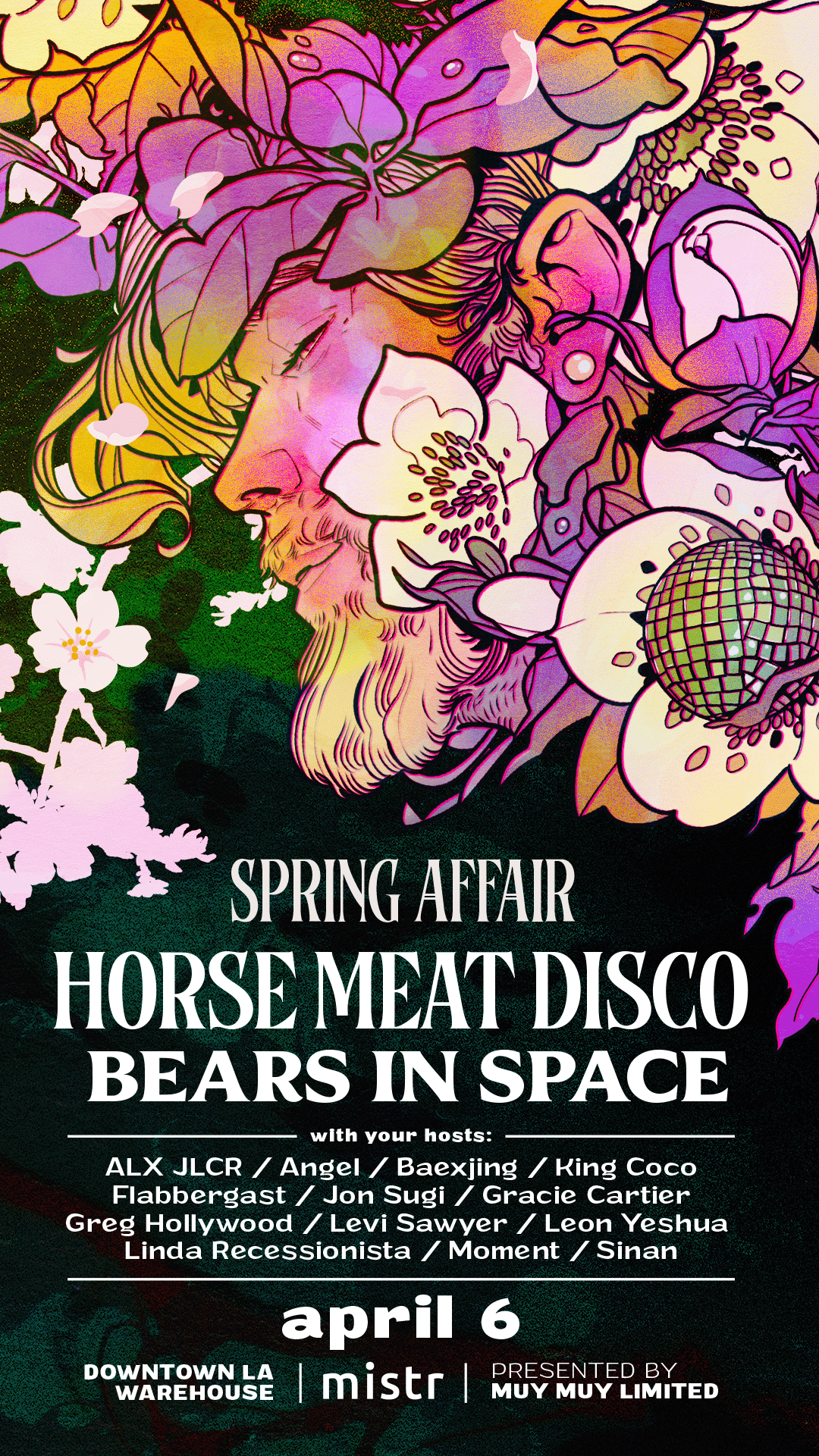 BIS x Horse Meat Disco: Spring Affair - フライヤー表