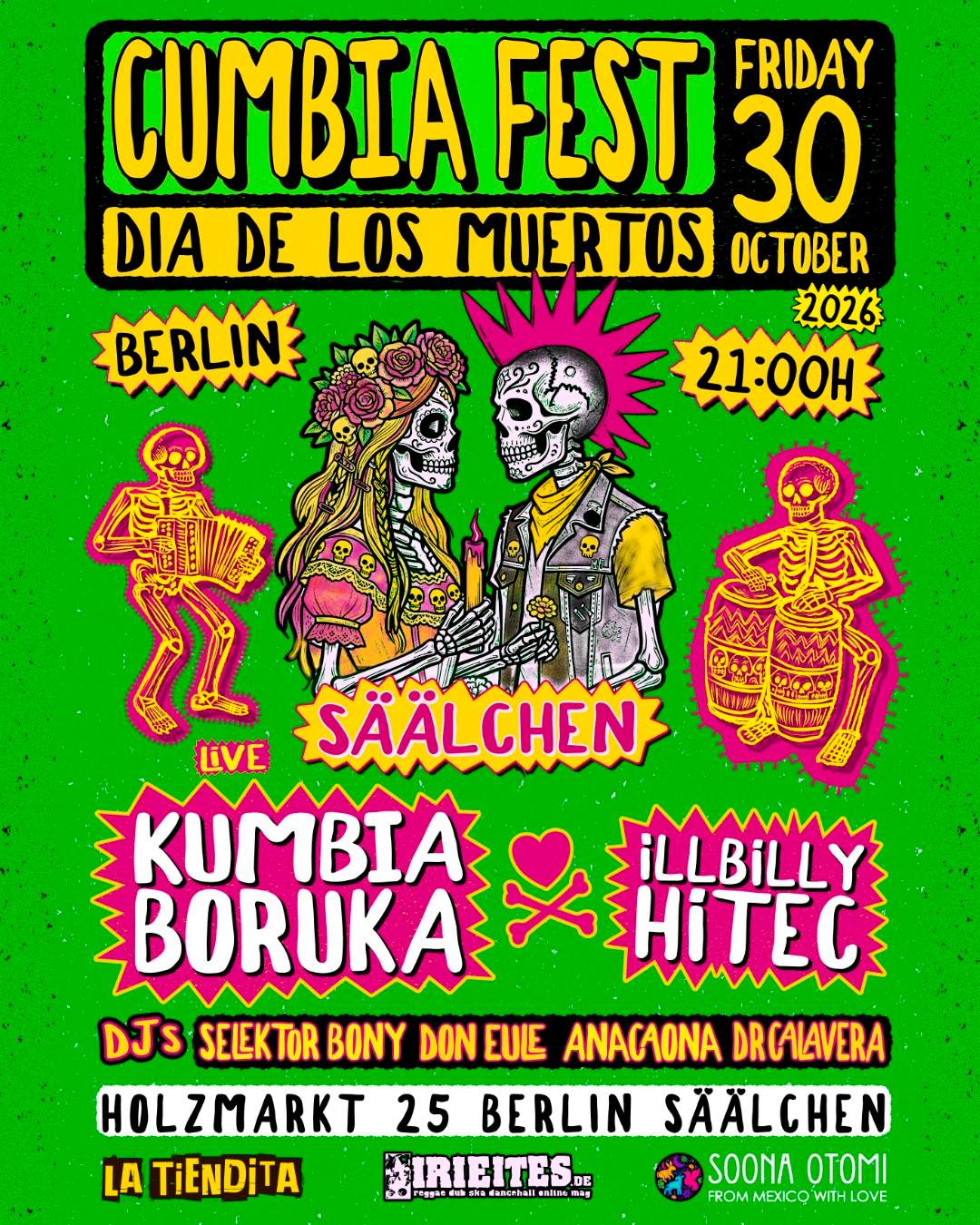 CUMBIA FEST BERLIN - DIA DE LOS MUERTOS festival in Berlin