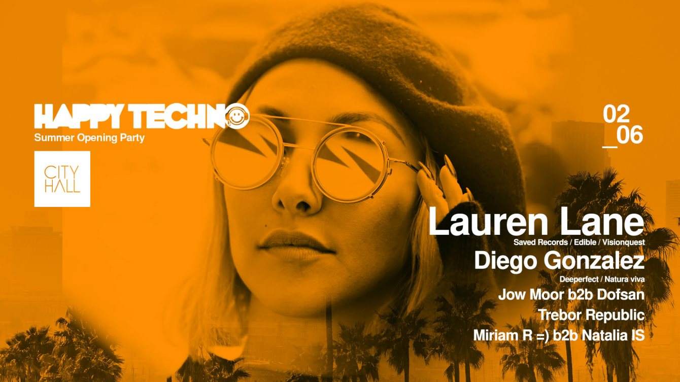 Happy Techno Pres: Lauren Lane - Página frontal