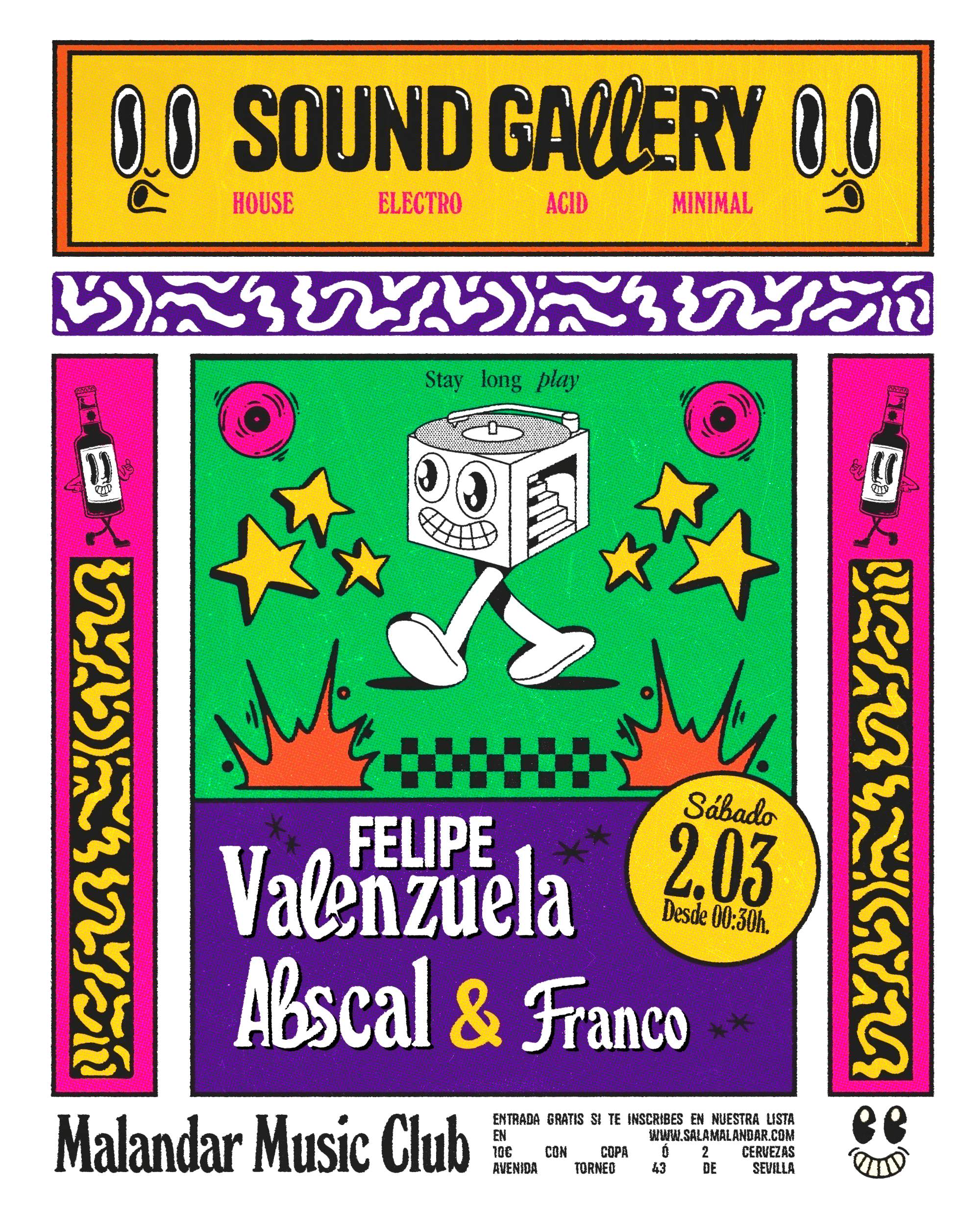 Sound Gallery Collective: Felipe Valenzuela Y Abscal + Franco - フライヤー表