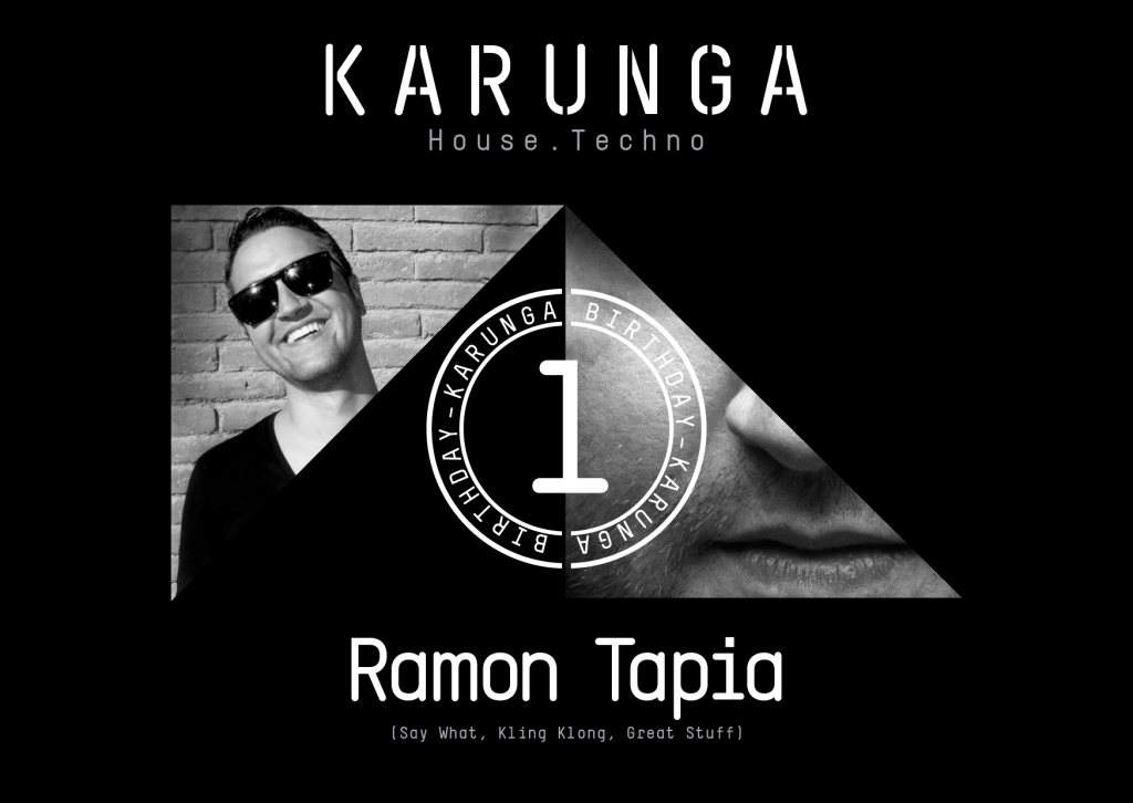 Karunga 1st Birthday presenting Ramon Tapia - フライヤー表