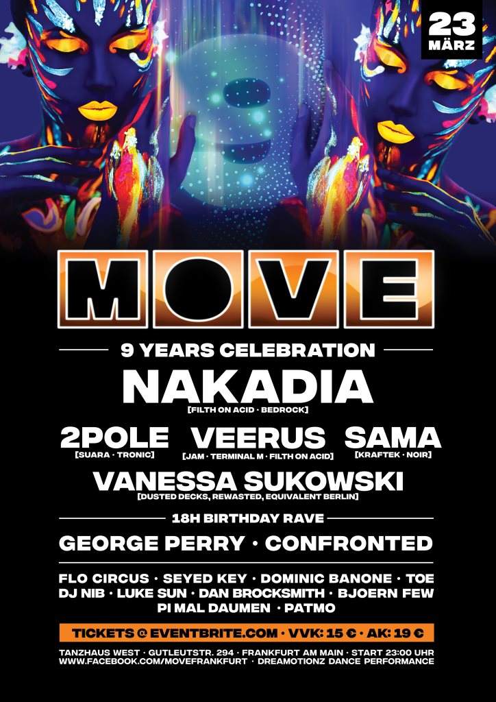 Move - 9 Years Celebration - フライヤー表