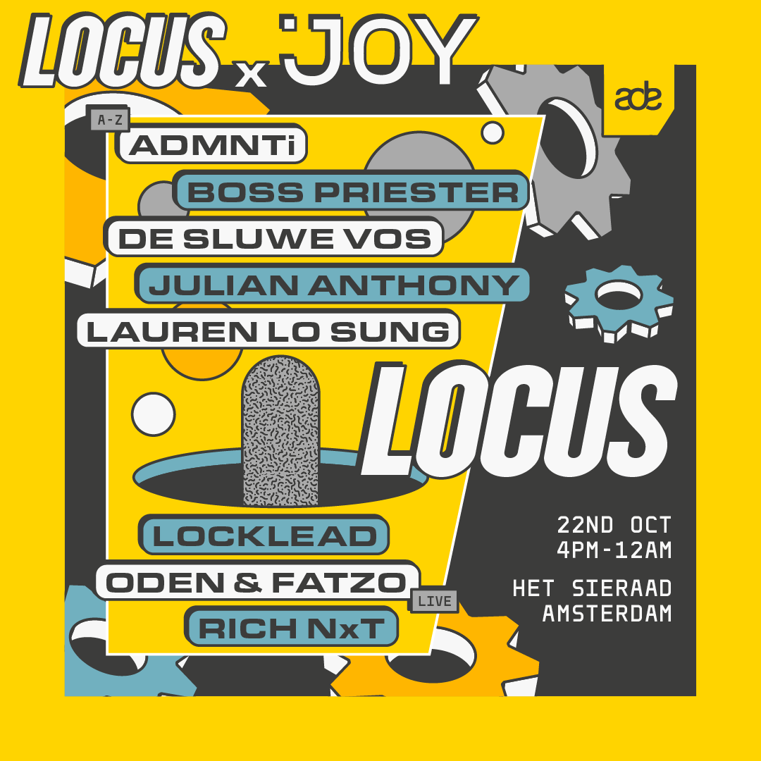 Joy X Locus ADE - フライヤー表